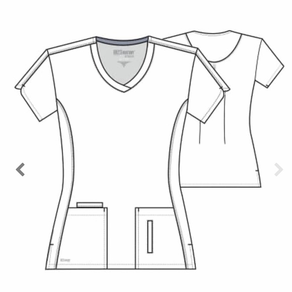 Grey's Anatomy Active Scrub Top Royal Blue M - Picture 7 of 9